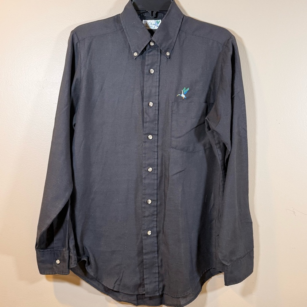 Men's‎ Black Button-Down Shirt